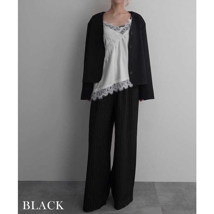 ドラッグヘムストライプパンツ Rashik ボトム | BUYSENSE | 詳細画像8 