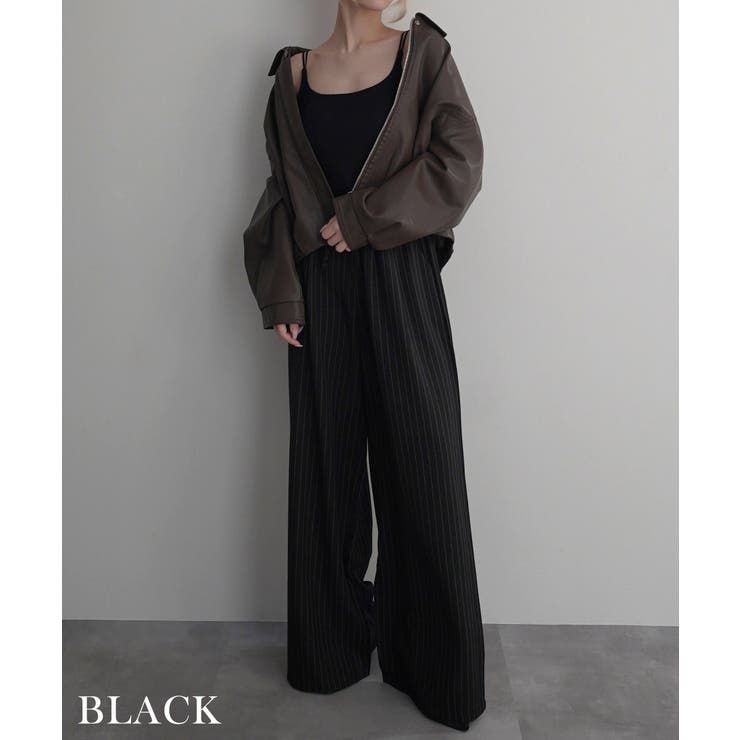 ドラッグヘムストライプパンツ Rashik ボトム | BUYSENSE | 詳細画像9 