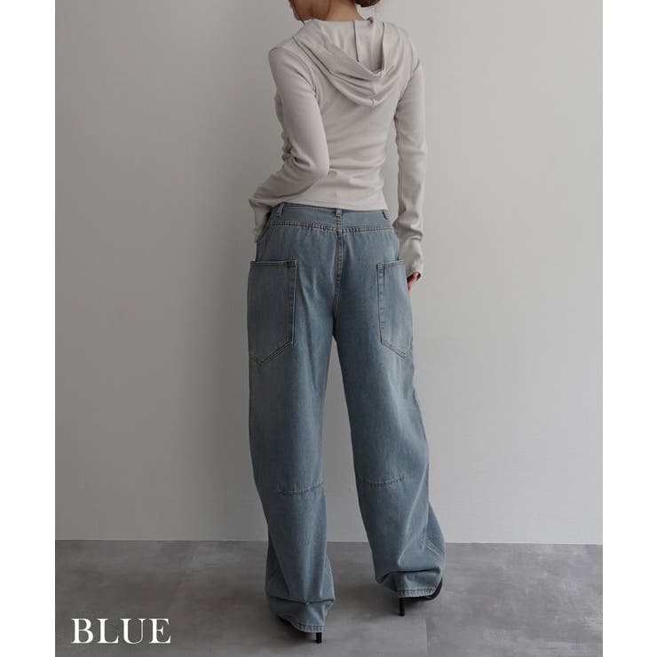 カーブシームバレルパンツ Rashik ボトム | BUYSENSE | 詳細画像11 