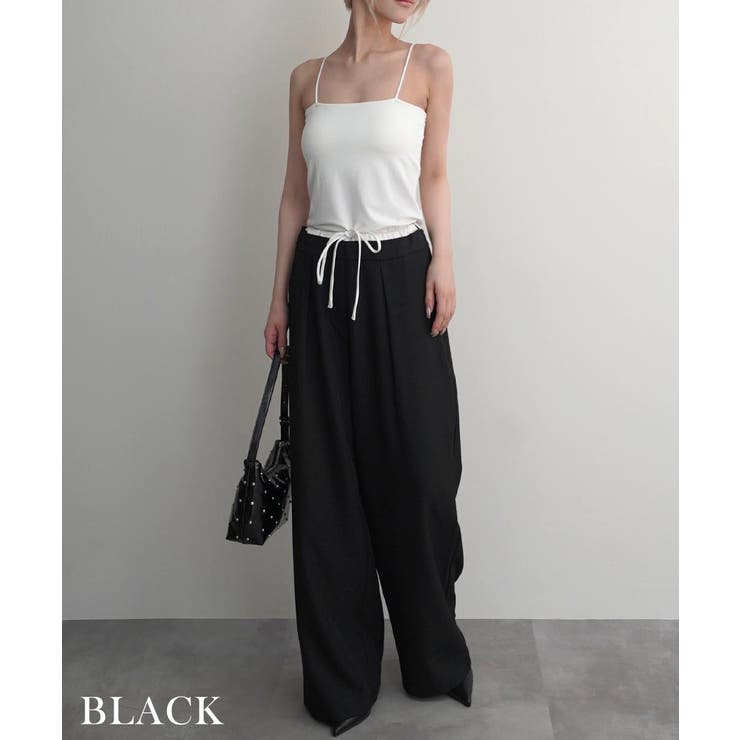ダブルウエストワイドスラックス Rashik ボトム | BUYSENSE | 詳細画像14 