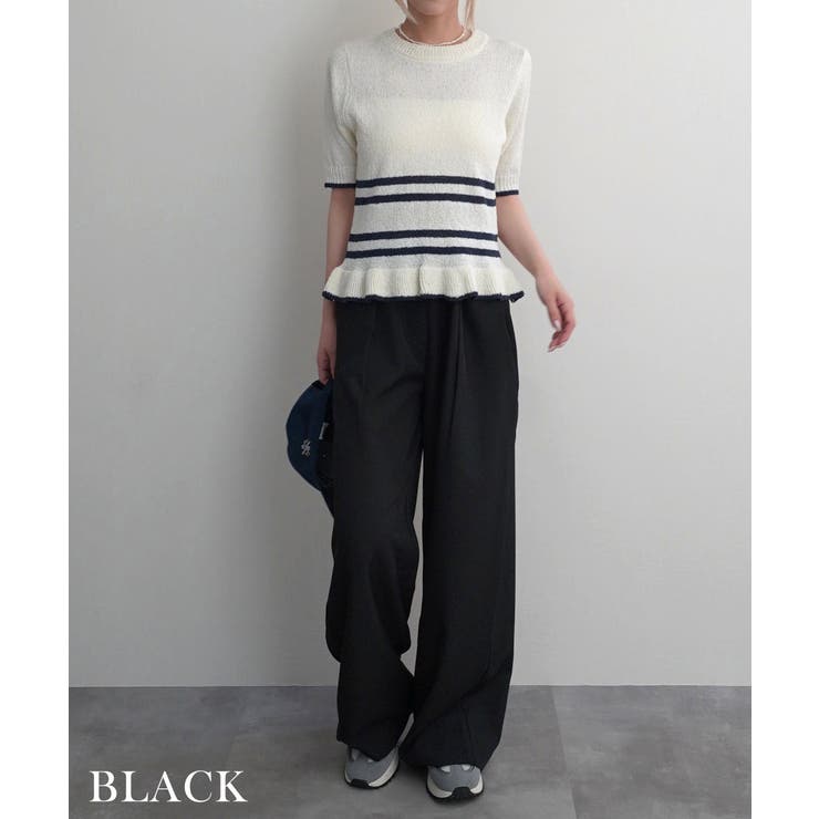 ダブルウエストワイドスラックス Rashik ボトム | BUYSENSE | 詳細画像17 