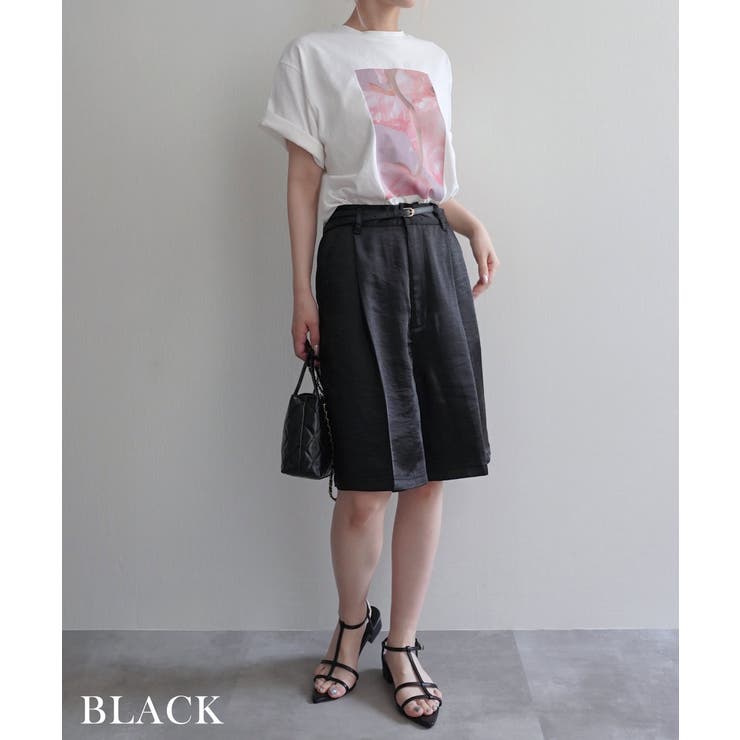 サテンハーフパンツRashik ボトム 大人カジュアル | BUYSENSE | 詳細画像10 