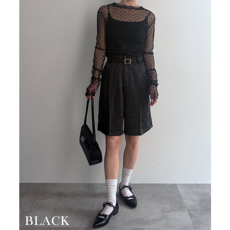 サテンハーフパンツRashik ボトム 大人カジュアル | BUYSENSE | 詳細画像12 