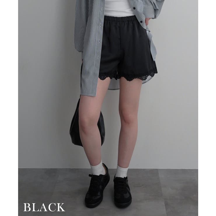 サテンレースショートパンツRashik ボトム 大人カジュアル | BUYSENSE | 詳細画像10 