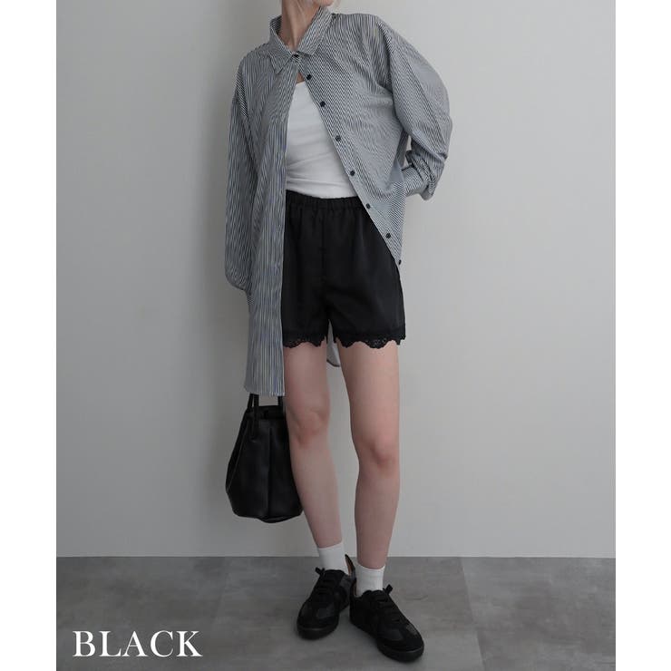 サテンレースショートパンツRashik ボトム 大人カジュアル | BUYSENSE | 詳細画像12 