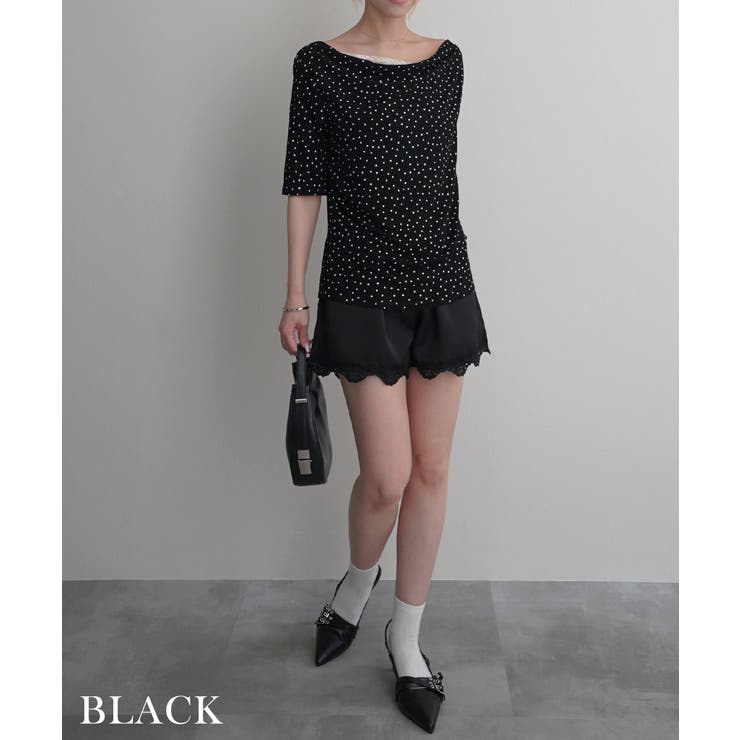 サテンレースショートパンツRashik ボトム 大人カジュアル | BUYSENSE | 詳細画像15 