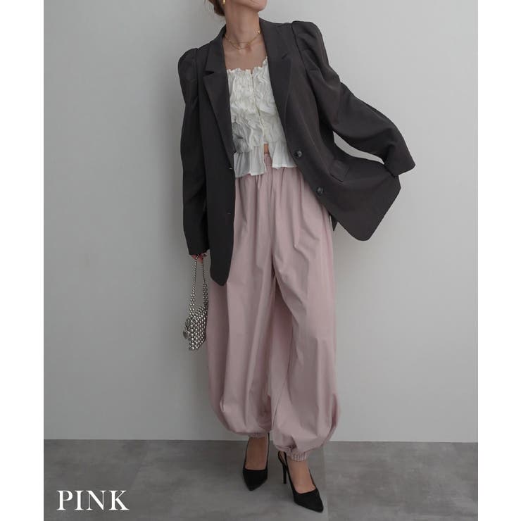 ナイロンバルーンワイドパンツRashik ボトム 大人カジュアル | BUYSENSE | 詳細画像9 