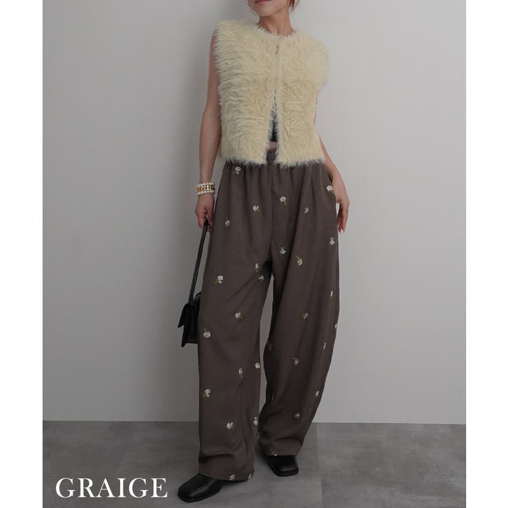 フラワー刺繍バレルパンツRashik ボトム 大人カジュアル | BUYSENSE | 詳細画像5 