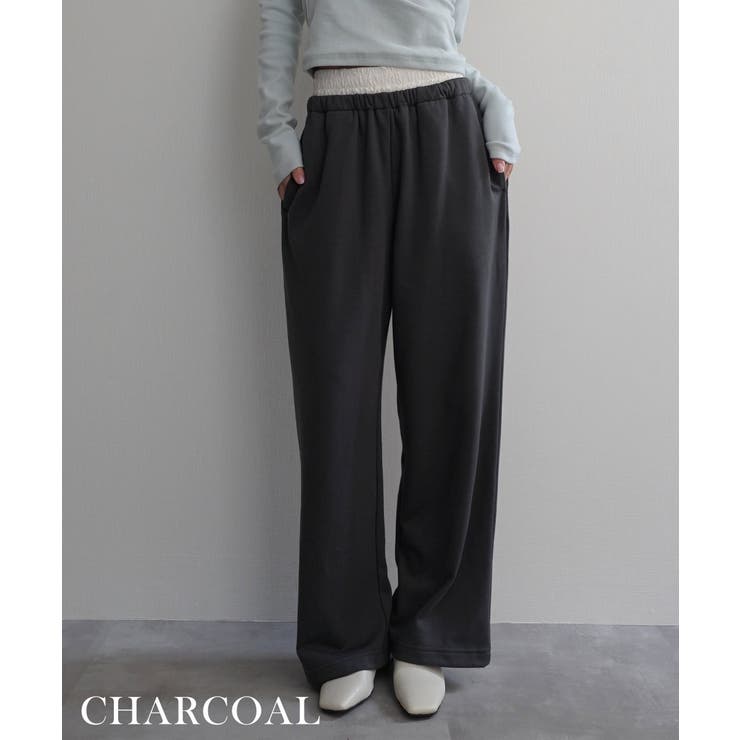 レースレイヤードスウェットパンツRashik パンツ 大人カジュアル | BUYSENSE | 詳細画像9 