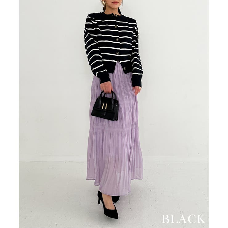 細ボーダーカーディガン Rashik カーディガン | BUYSENSE | 詳細画像10 