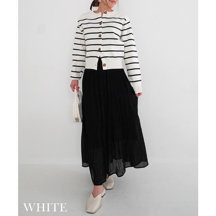 細ボーダーカーディガン Rashik カーディガン | BUYSENSE | 詳細画像5 