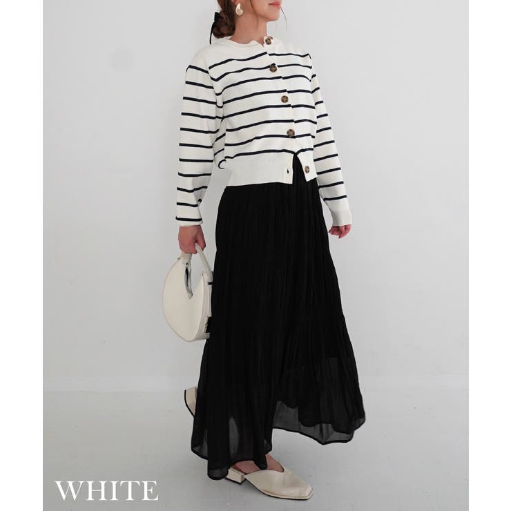 細ボーダーカーディガン Rashik カーディガン | BUYSENSE | 詳細画像6 