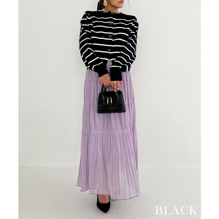 細ボーダーカーディガン Rashik カーディガン | BUYSENSE | 詳細画像8 