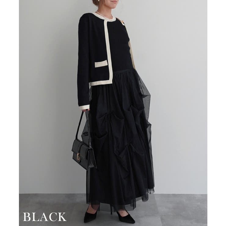 配色ニットアンサンブルRashik カーディガン 大人カジュアル | BUYSENSE | 詳細画像7