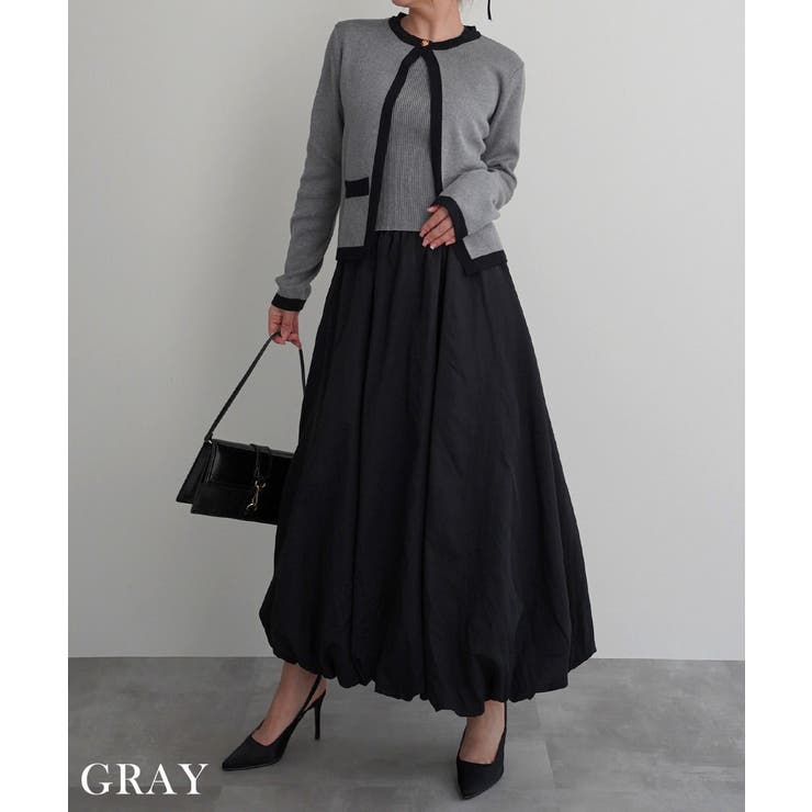 配色ニットアンサンブルRashik カーディガン 大人カジュアル | BUYSENSE | 詳細画像6