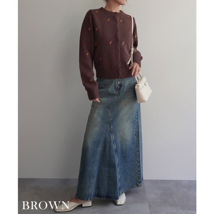 フラワー刺繍カーディガンRashik カーディガン 大人カジュアル | BUYSENSE | 詳細画像6