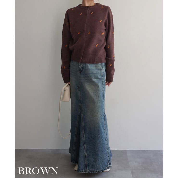 フラワー刺繍カーディガンRashik カーディガン 大人カジュアル | BUYSENSE | 詳細画像7