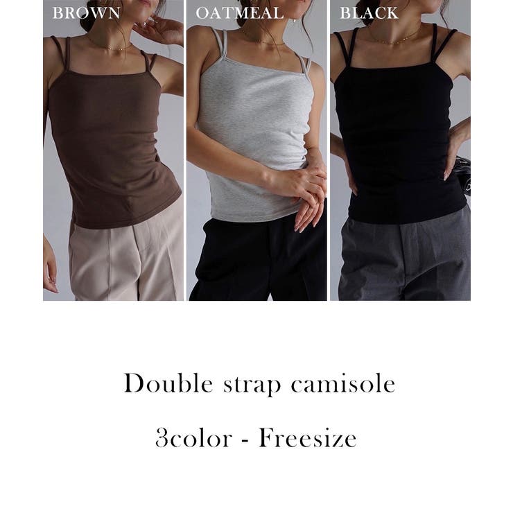 ダブルストラップキャミソール Rashik カットソー | BUYSENSE | 詳細画像2 