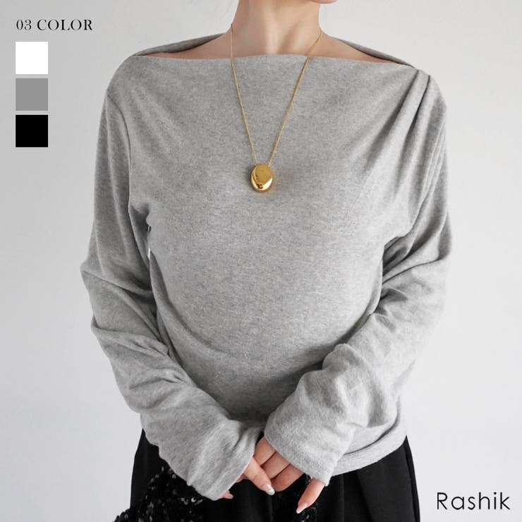 ボートネックトップス Rashik カットソー | BUYSENSE | 詳細画像1 