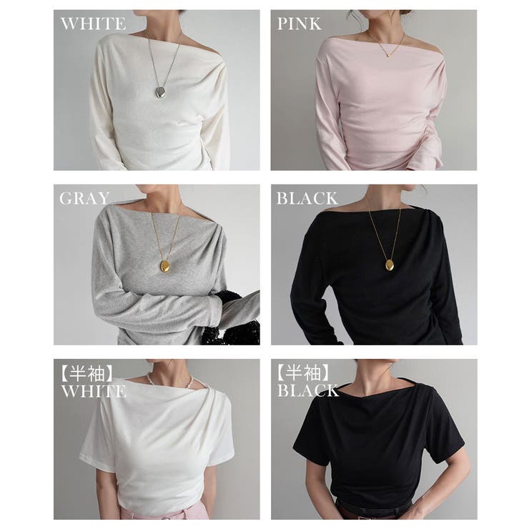 ボートネックトップス Rashik カットソー | BUYSENSE | 詳細画像2 