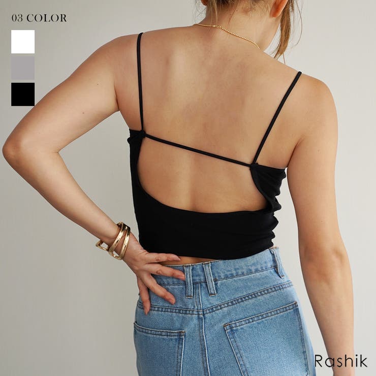 カップショートキャミソールRashik カットソー 大人カジュアル | BUYSENSE | 詳細画像1 