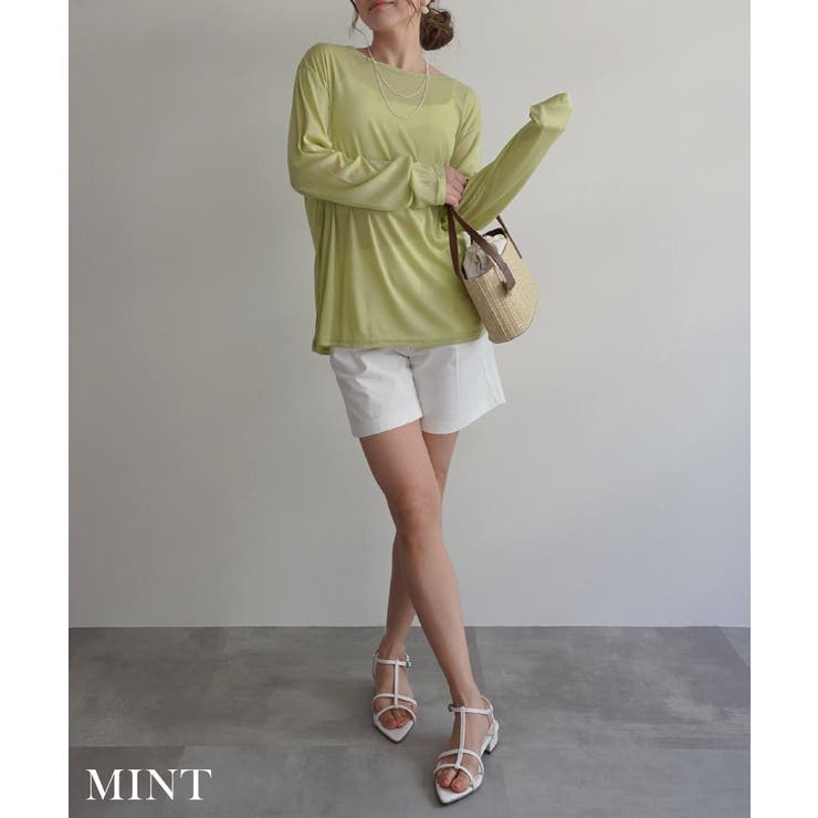 トップス arisa SLY | CUT OUT RIBBON トップス (Tシャツ・カットソー(長袖