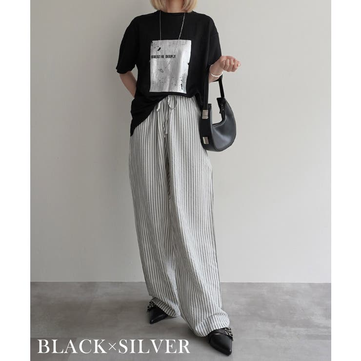 箔プリント冷感TシャツRashik カットソー 大人カジュアル | BUYSENSE | 詳細画像7 