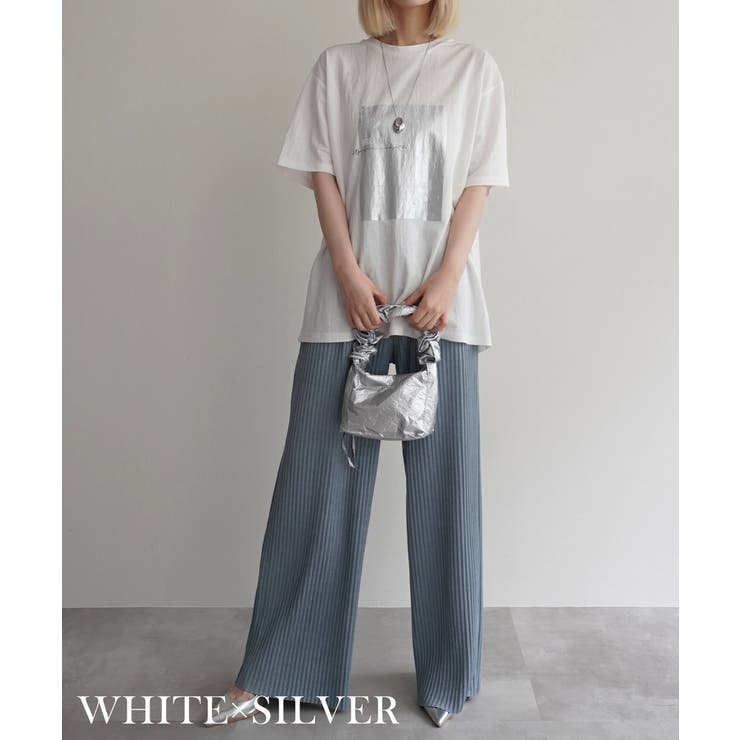 箔プリント冷感TシャツRashik カットソー 大人カジュアル | BUYSENSE | 詳細画像5 
