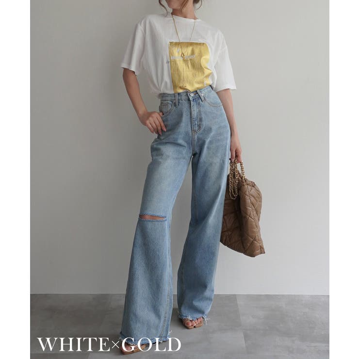 箔プリント冷感TシャツRashik カットソー 大人カジュアル | BUYSENSE | 詳細画像6 