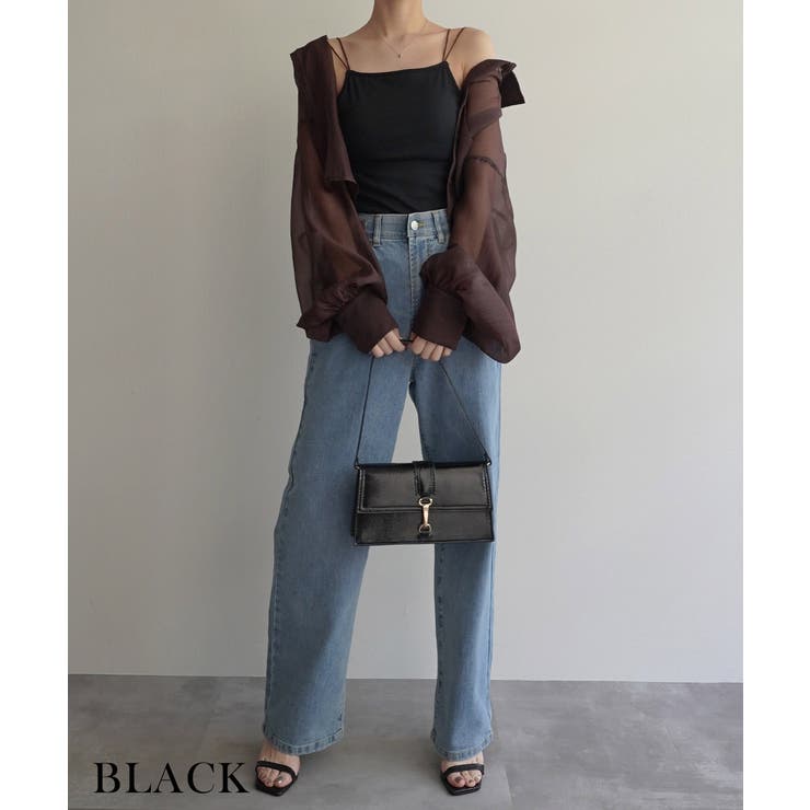 カップ付き配色リブキャミソールRashik カットソー 大人カジュアル | BUYSENSE | 詳細画像13 