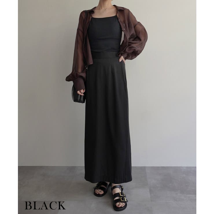 カップ付き配色リブキャミソールRashik カットソー 大人カジュアル | BUYSENSE | 詳細画像14 