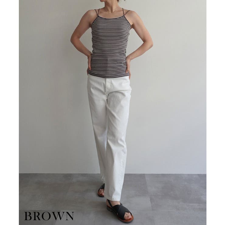 バッククロスボーダーリブキャミソール Rashik カットソー | BUYSENSE | 詳細画像9 