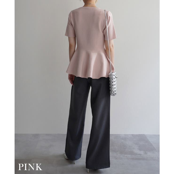 ペプラム半袖プルオーバー Rashik カットソー | BUYSENSE | 詳細画像12 