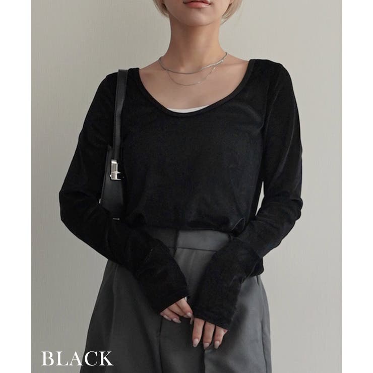 cygne バックオープンベロアトップス Riane M BLACK バックオープンベロアトップス Riane｜Cygne(シーニュ) 公式サイト