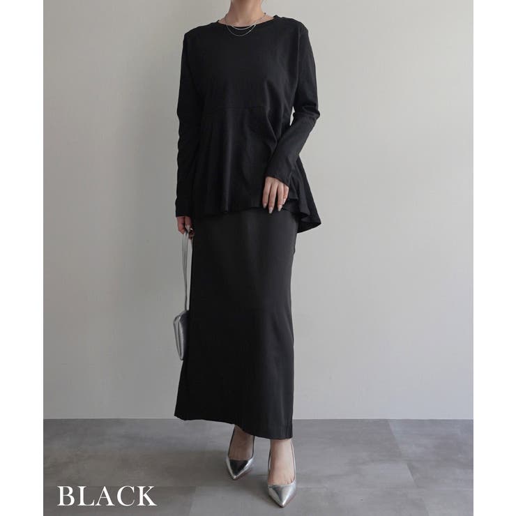 裾フレア長袖トップスRashik カットソー 大人カジュアル | BUYSENSE | 詳細画像13 