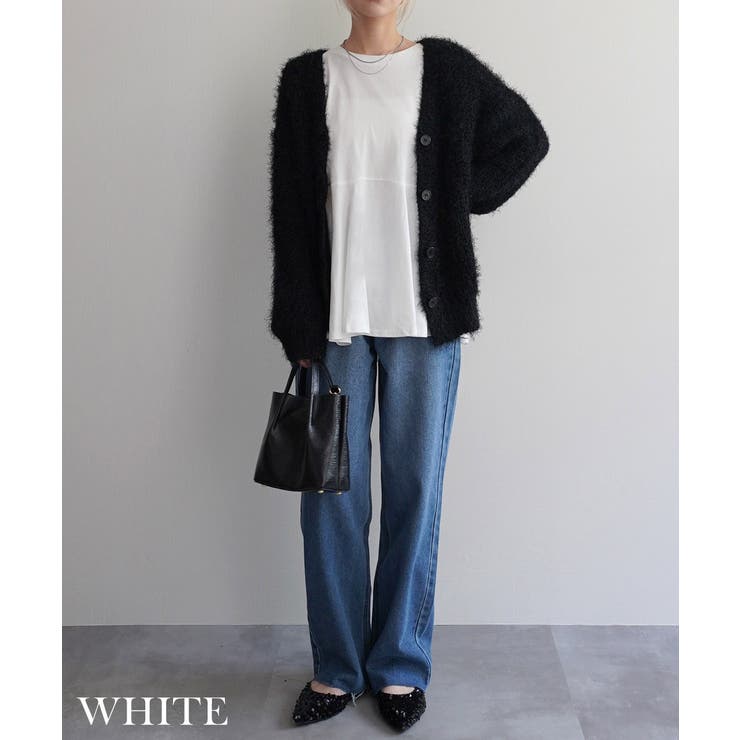 裾フレア長袖トップスRashik カットソー 大人カジュアル | BUYSENSE | 詳細画像7 