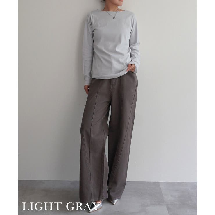 コットンフライスボートネックトップスRashik カットソー 大人カジュアル | BUYSENSE | 詳細画像10 