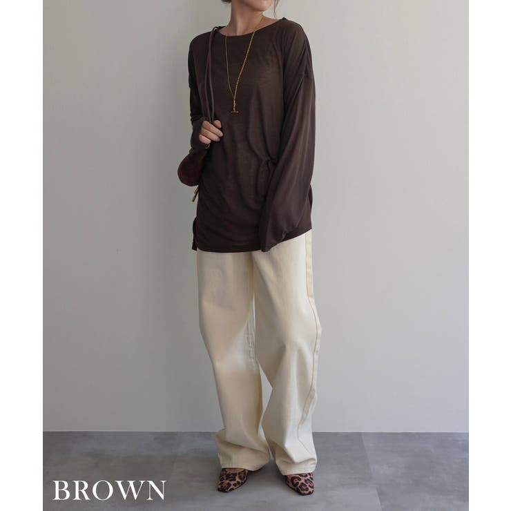 オーバーサイズシアートップスRashik カットソー 大人カジュアル | BUYSENSE | 詳細画像17 