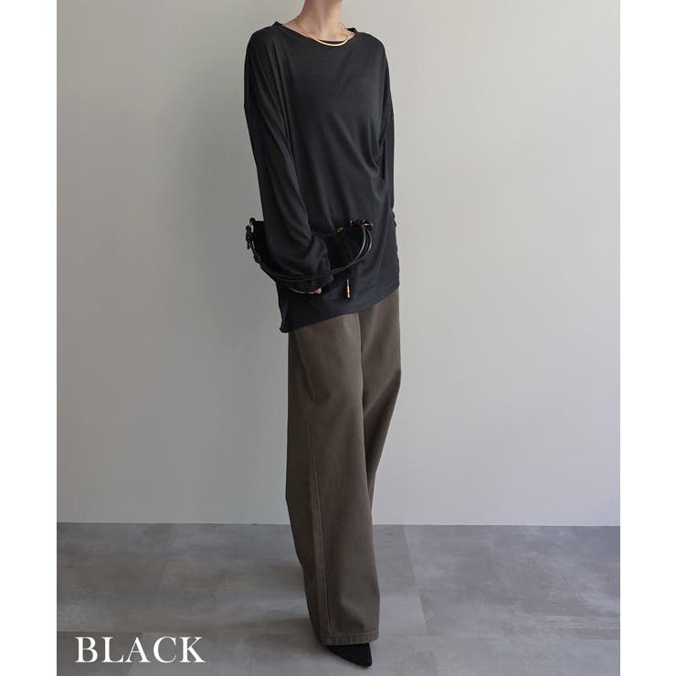 オーバーサイズシアートップスRashik カットソー 大人カジュアル | BUYSENSE | 詳細画像23 