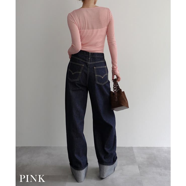リブシアークルーネックトップス Rashik カットソー | BUYSENSE | 詳細画像11 