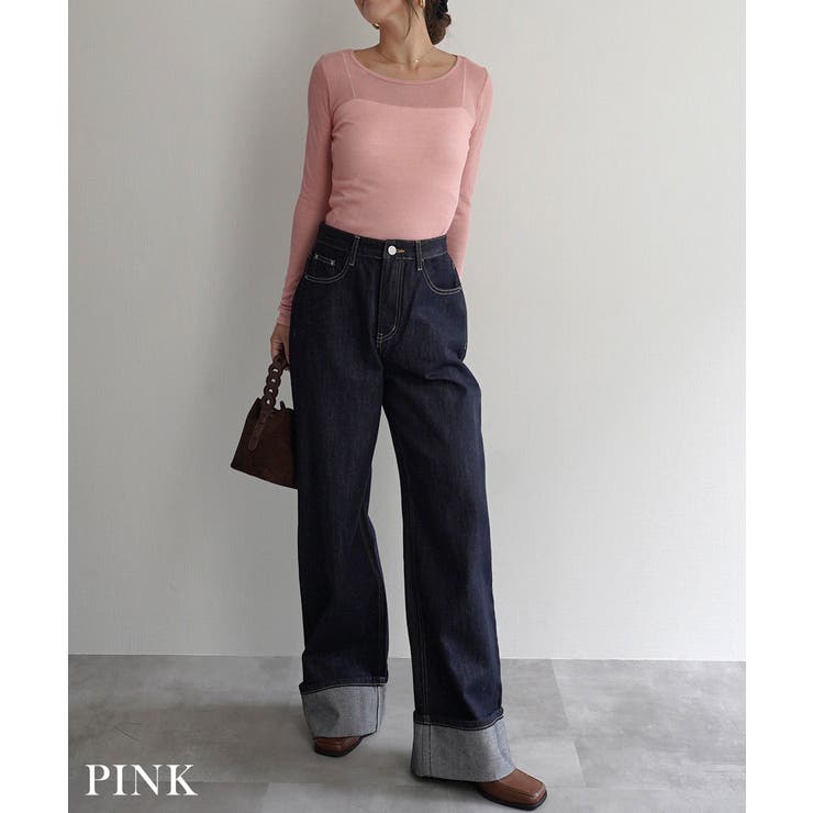 リブシアークルーネックトップス Rashik カットソー | BUYSENSE | 詳細画像12 