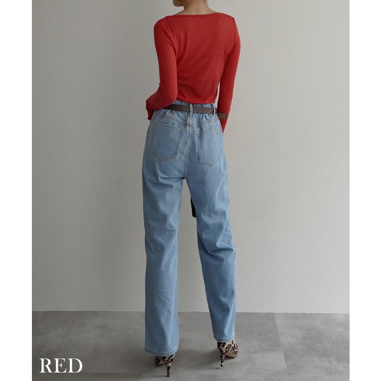 リブシアークルーネックトップス Rashik カットソー | BUYSENSE | 詳細画像15 
