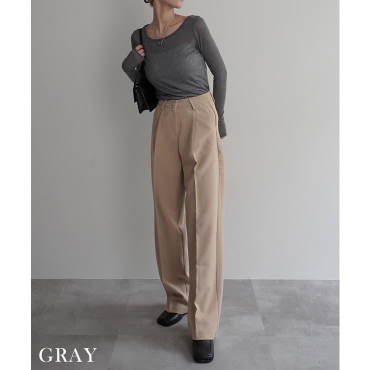 リブシアークルーネックトップス Rashik カットソー | BUYSENSE | 詳細画像19 