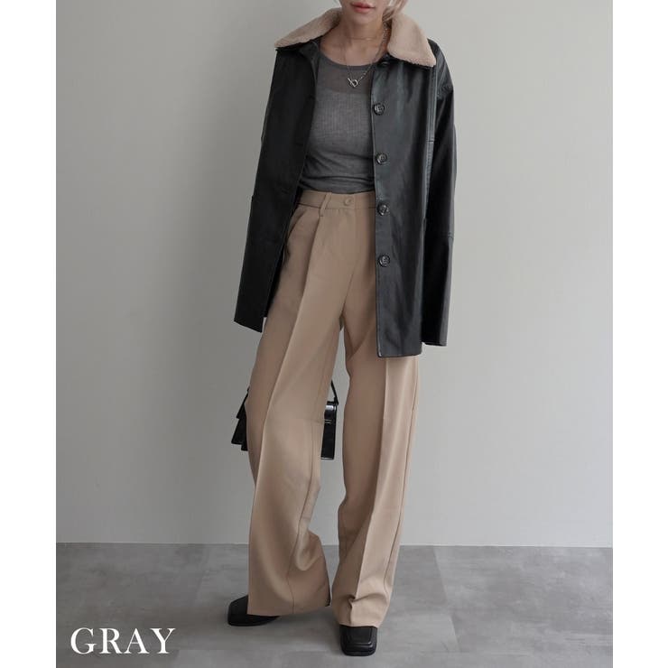 リブシアークルーネックトップス Rashik カットソー | BUYSENSE | 詳細画像20 