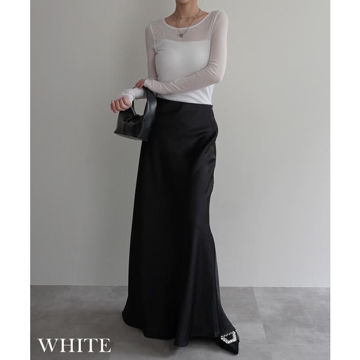 リブシアークルーネックトップス Rashik カットソー | BUYSENSE | 詳細画像6 