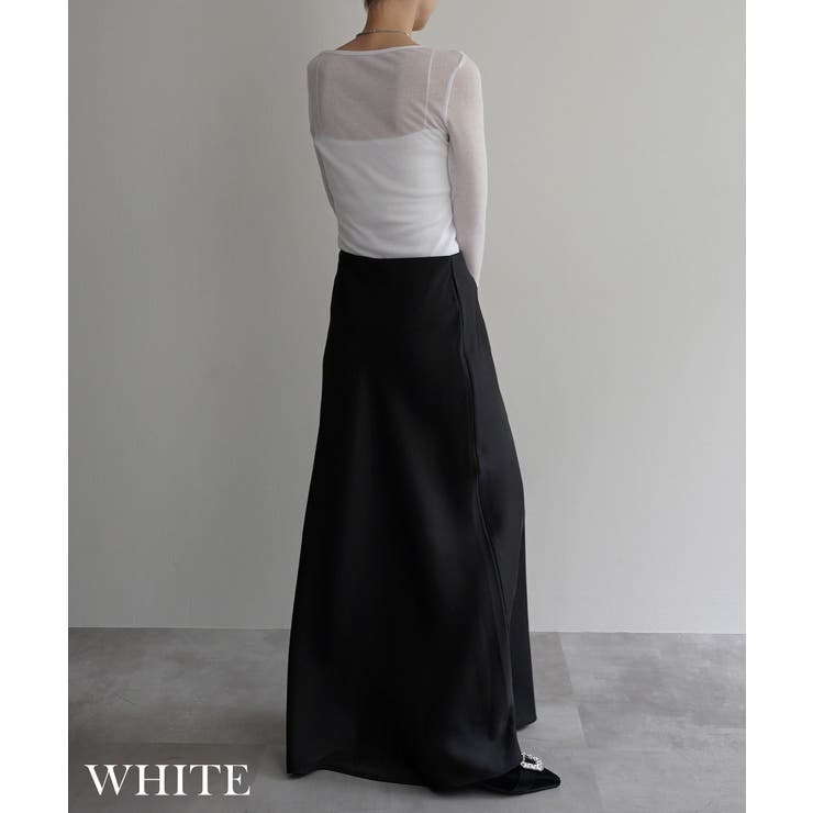 リブシアークルーネックトップス Rashik カットソー | BUYSENSE | 詳細画像7 