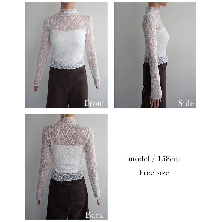 総レースシアートップス Rashik カットソー | BUYSENSE | 詳細画像4 