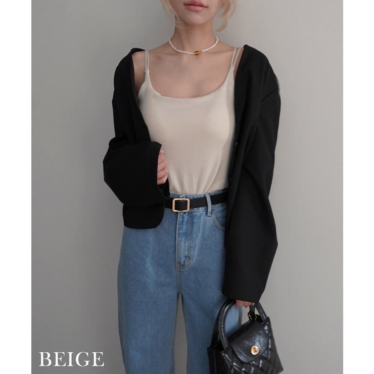 ダブルストラップカップ付きキャミRashik カットソー 大人カジュアル | BUYSENSE | 詳細画像12 