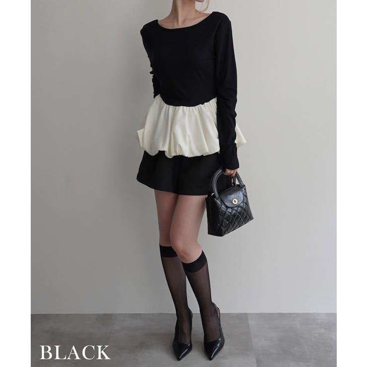 バックオープン裾バルーントップスRashik カットソー 大人カジュアル | BUYSENSE | 詳細画像11 