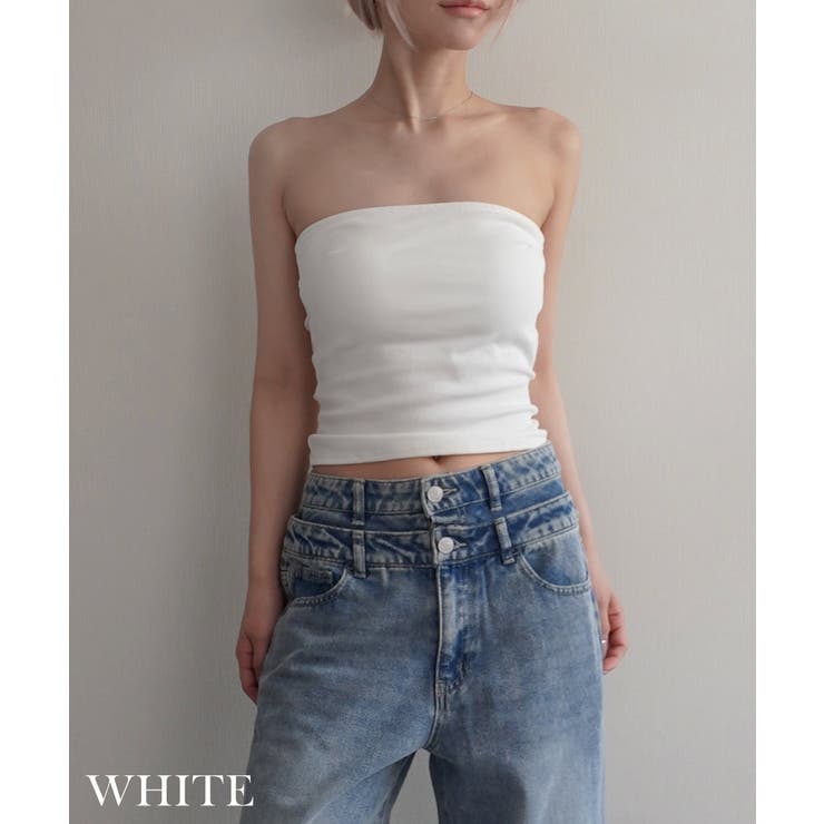 カップ付きチューブトップRashik カットソー 大人カジュアル | BUYSENSE | 詳細画像4 